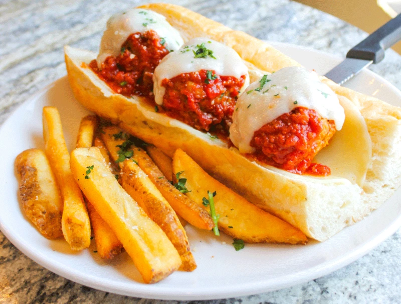 Meatball Parmesan Sub