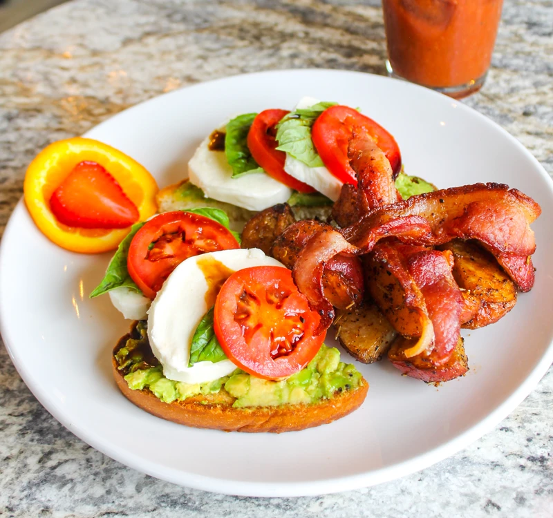 Mozzarealla Caprese Avocado Toast